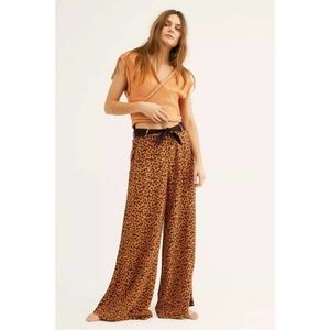 Free People Leopard Pants